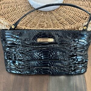 Michael Kors Black Snake Embossed
Shoulder Bag